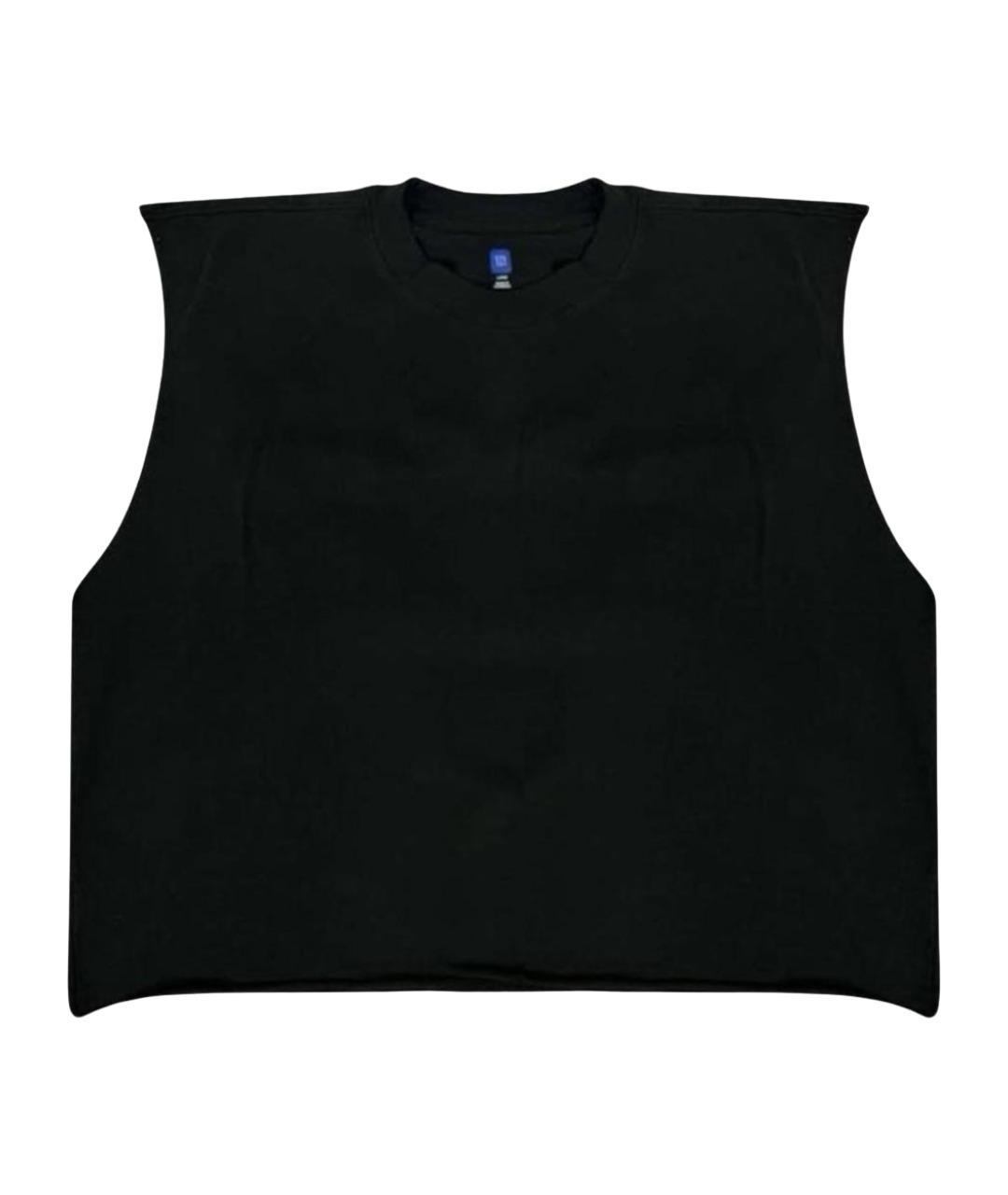 YEEZY Черная хлопковая майка, фото 1