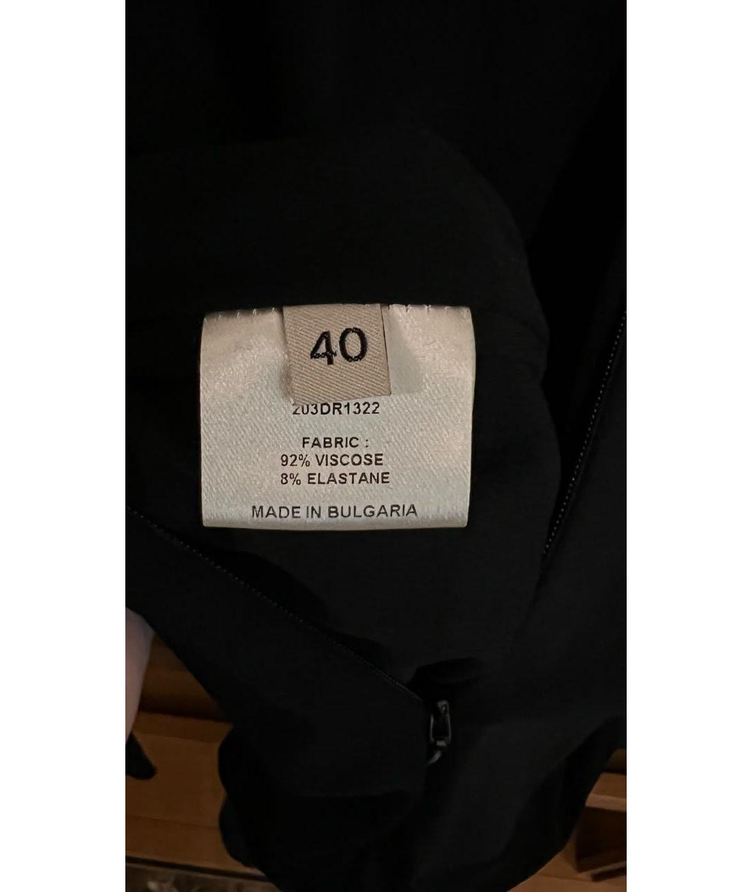 ALEXANDRE VAUTHIER Черное вискозное вечернее платье, фото 5