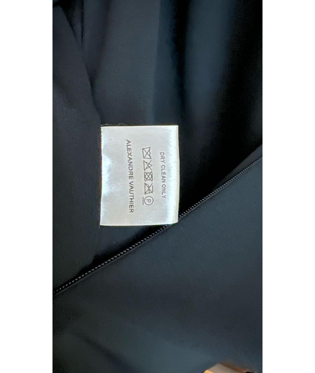 ALEXANDRE VAUTHIER Черное вискозное вечернее платье, фото 6