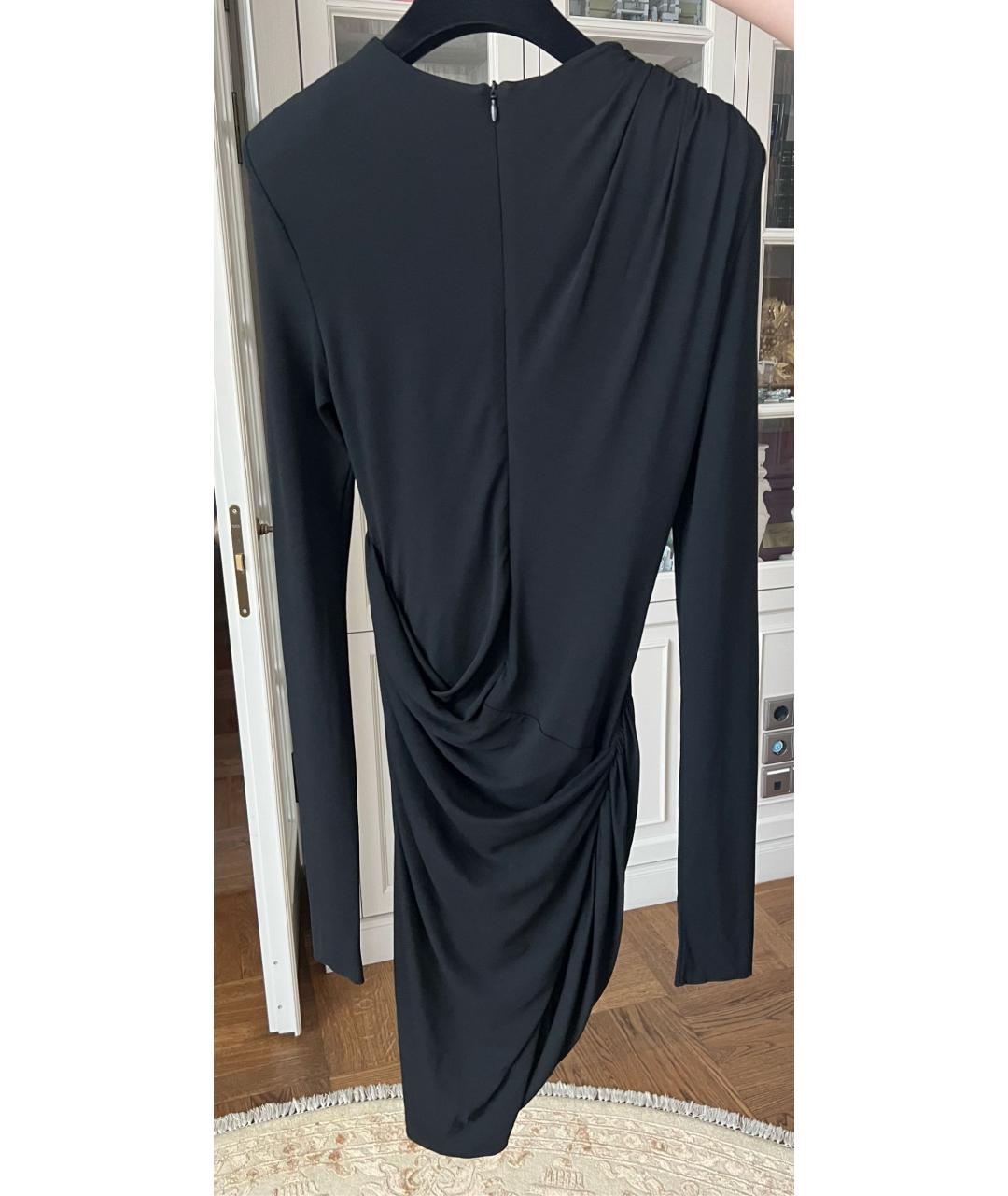 ALEXANDRE VAUTHIER Черное вискозное вечернее платье, фото 2