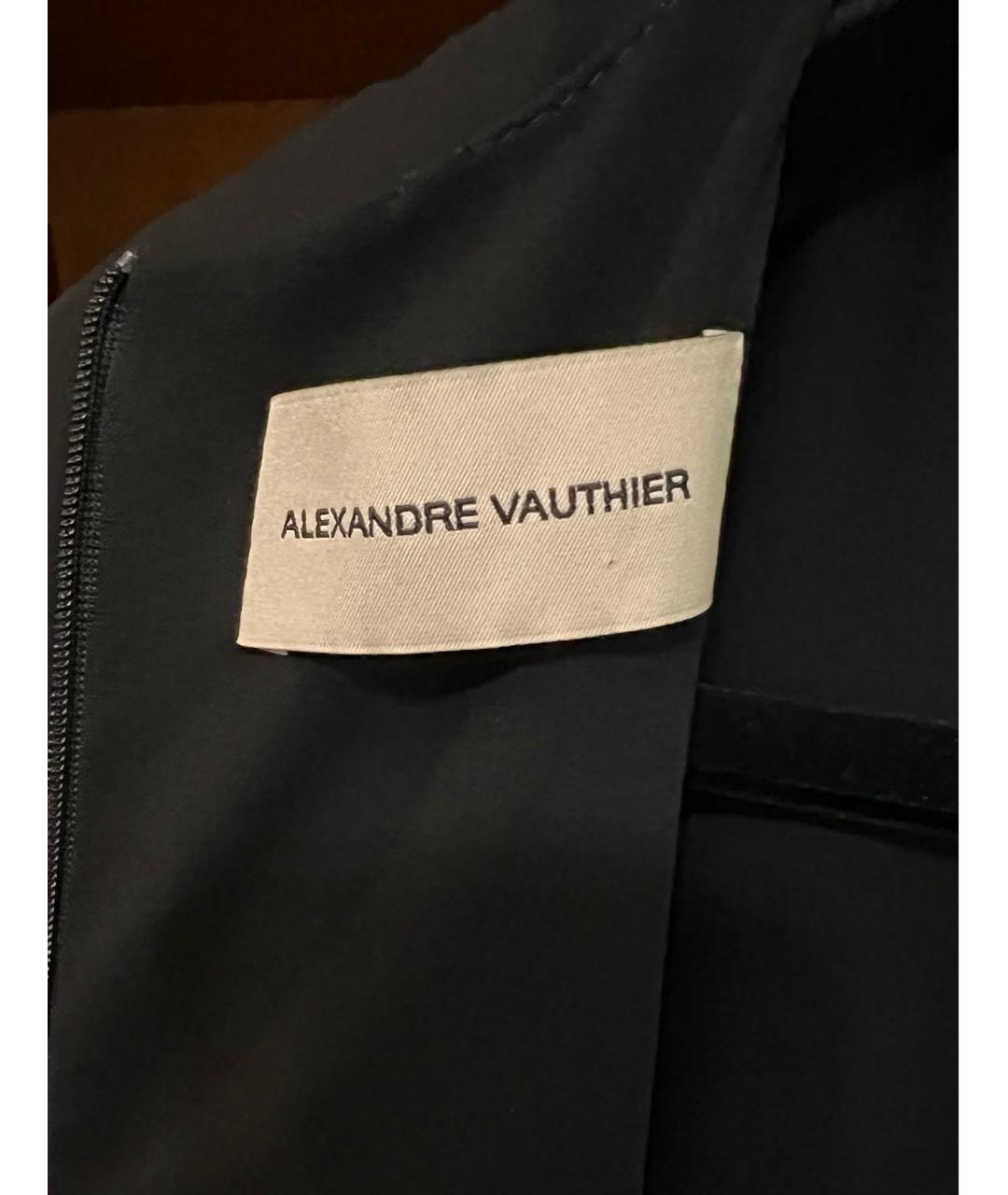 ALEXANDRE VAUTHIER Черное вискозное вечернее платье, фото 8