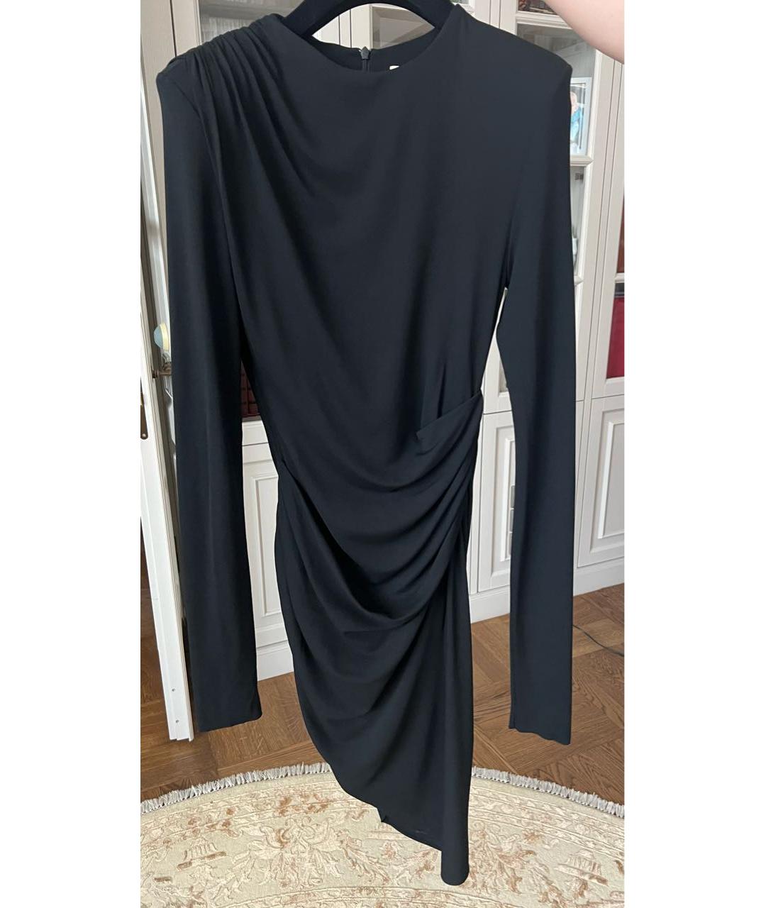 ALEXANDRE VAUTHIER Черное вискозное вечернее платье, фото 9