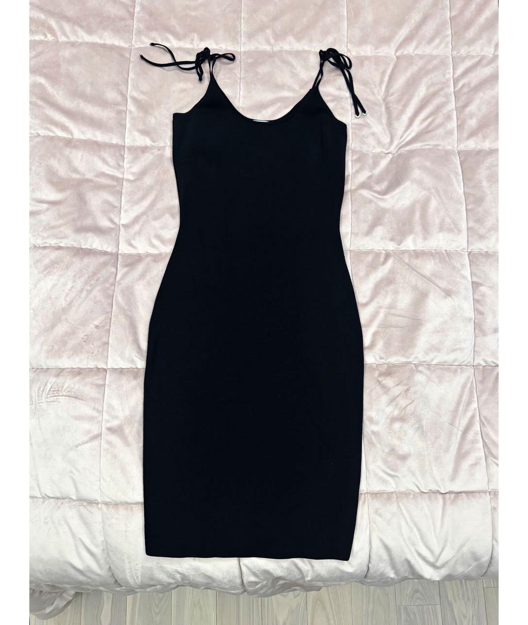 T BY ALEXANDER WANG Черное вискозное платье, фото 4