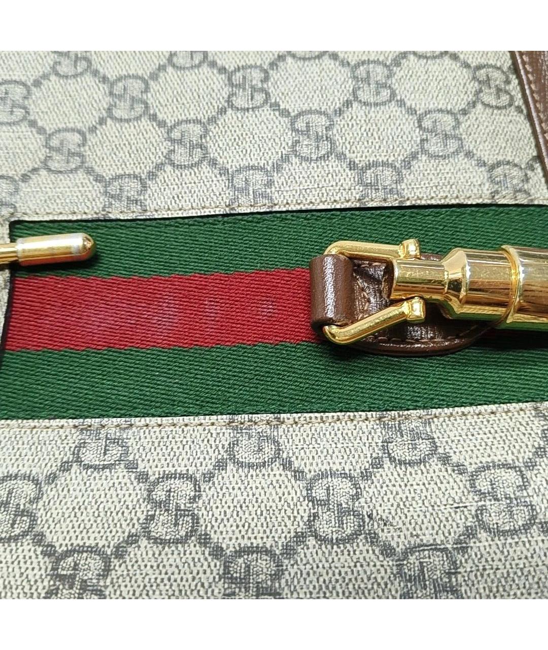 GUCCI Коричневая кожаная сумка через плечо, фото 7