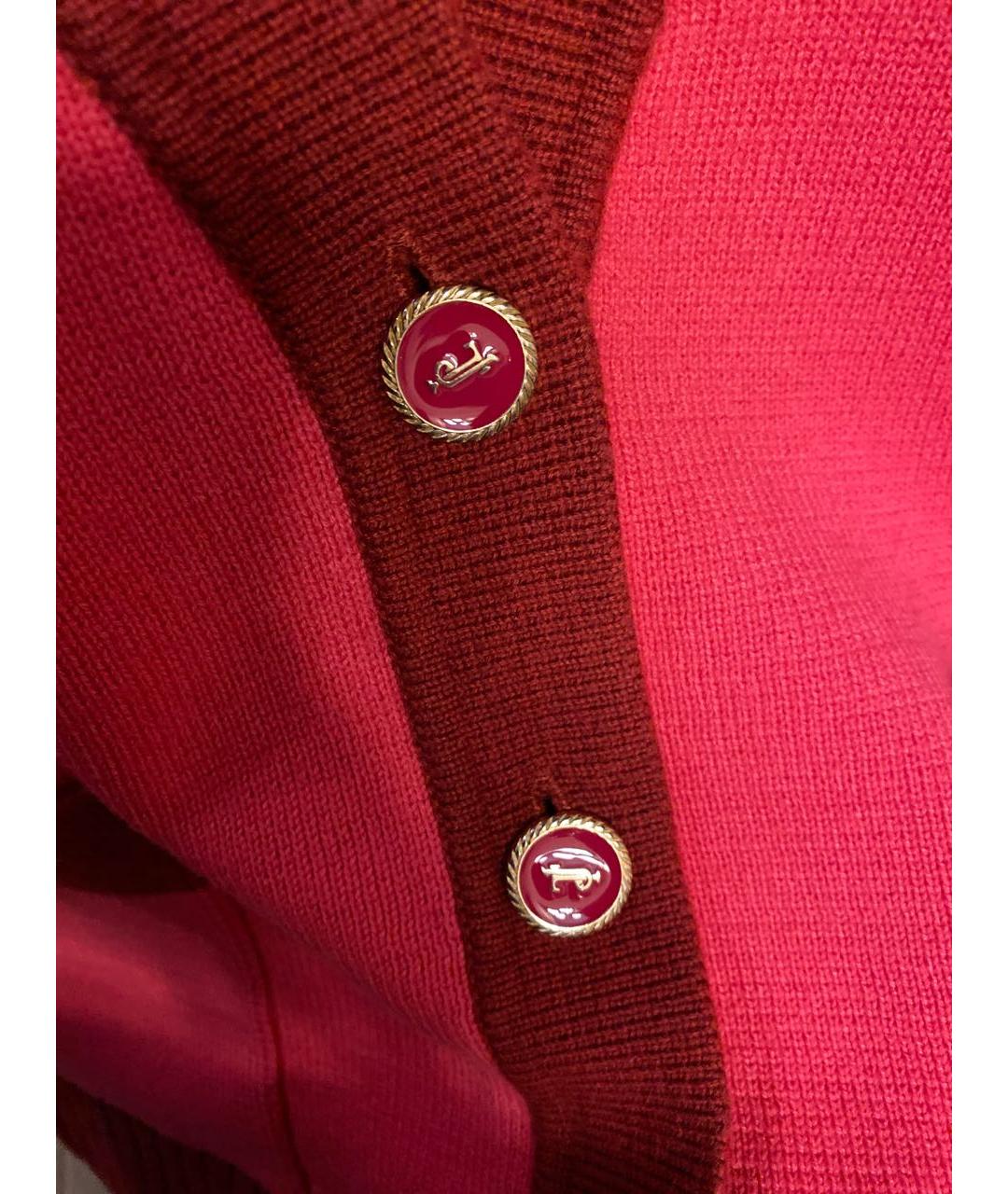 Tara Jarmon Розовый шерстяной кардиган, фото 4