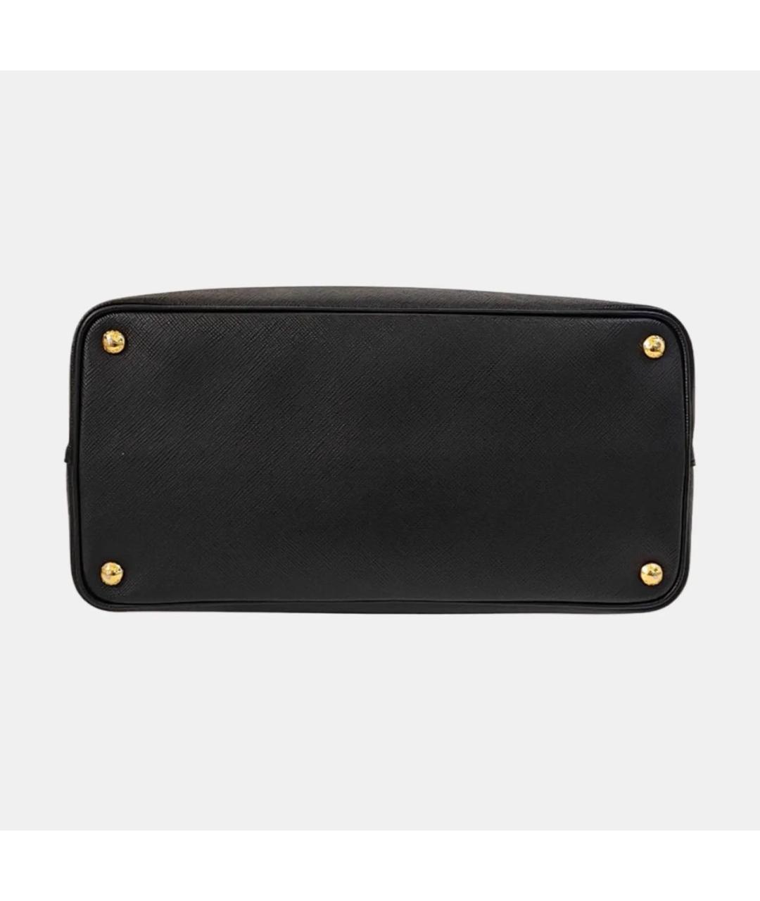 PRADA Черная кожаная сумка тоут, фото 5