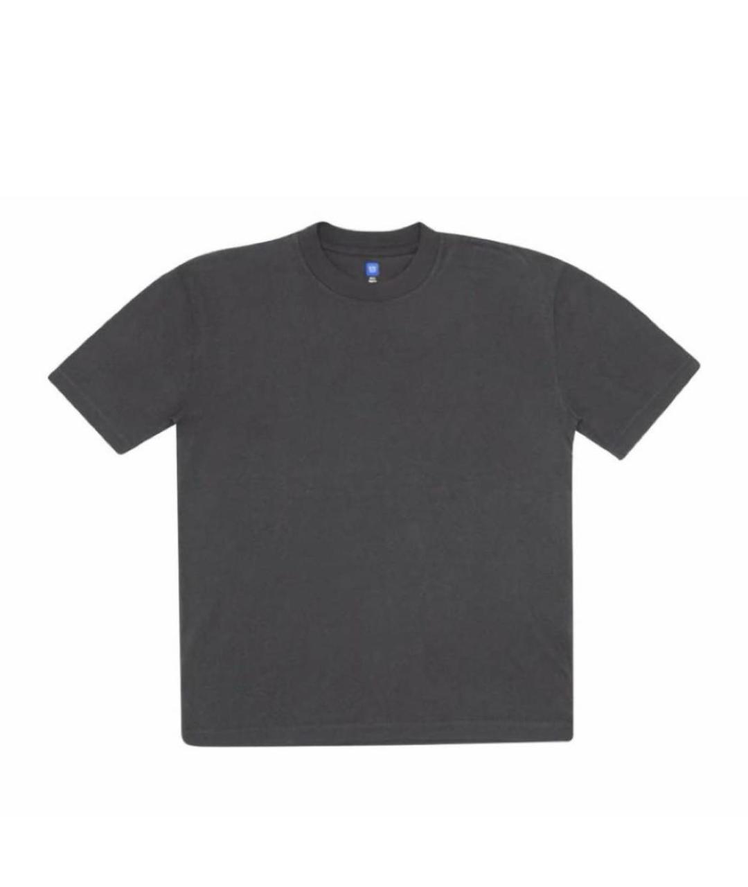 YEEZY Черная хлопковая футболка, фото 7