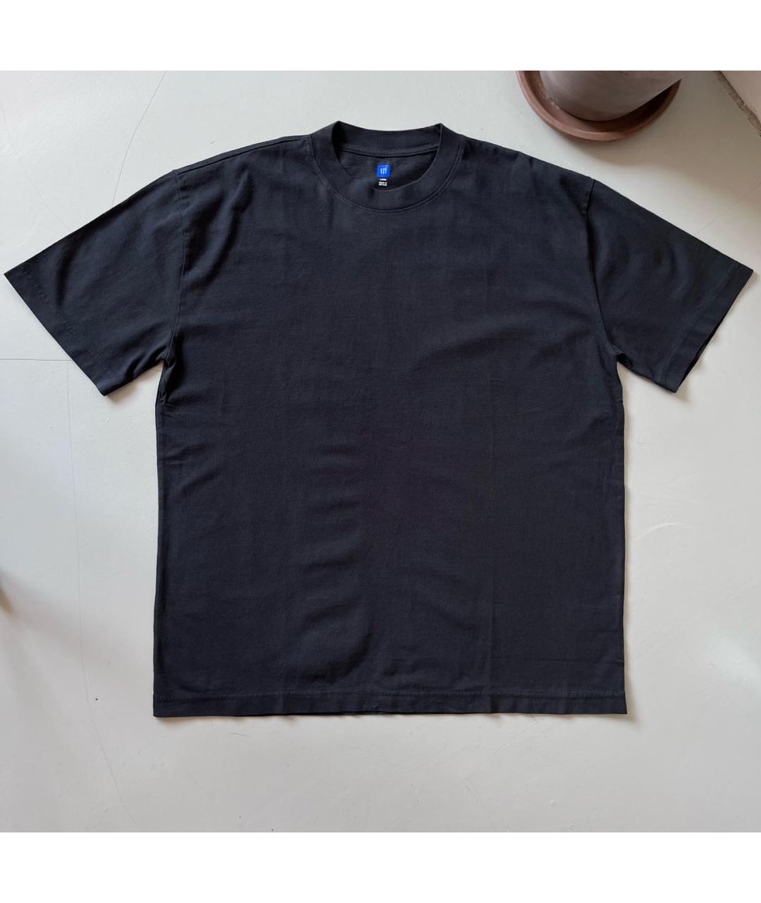 YEEZY Черная хлопковая футболка, фото 5