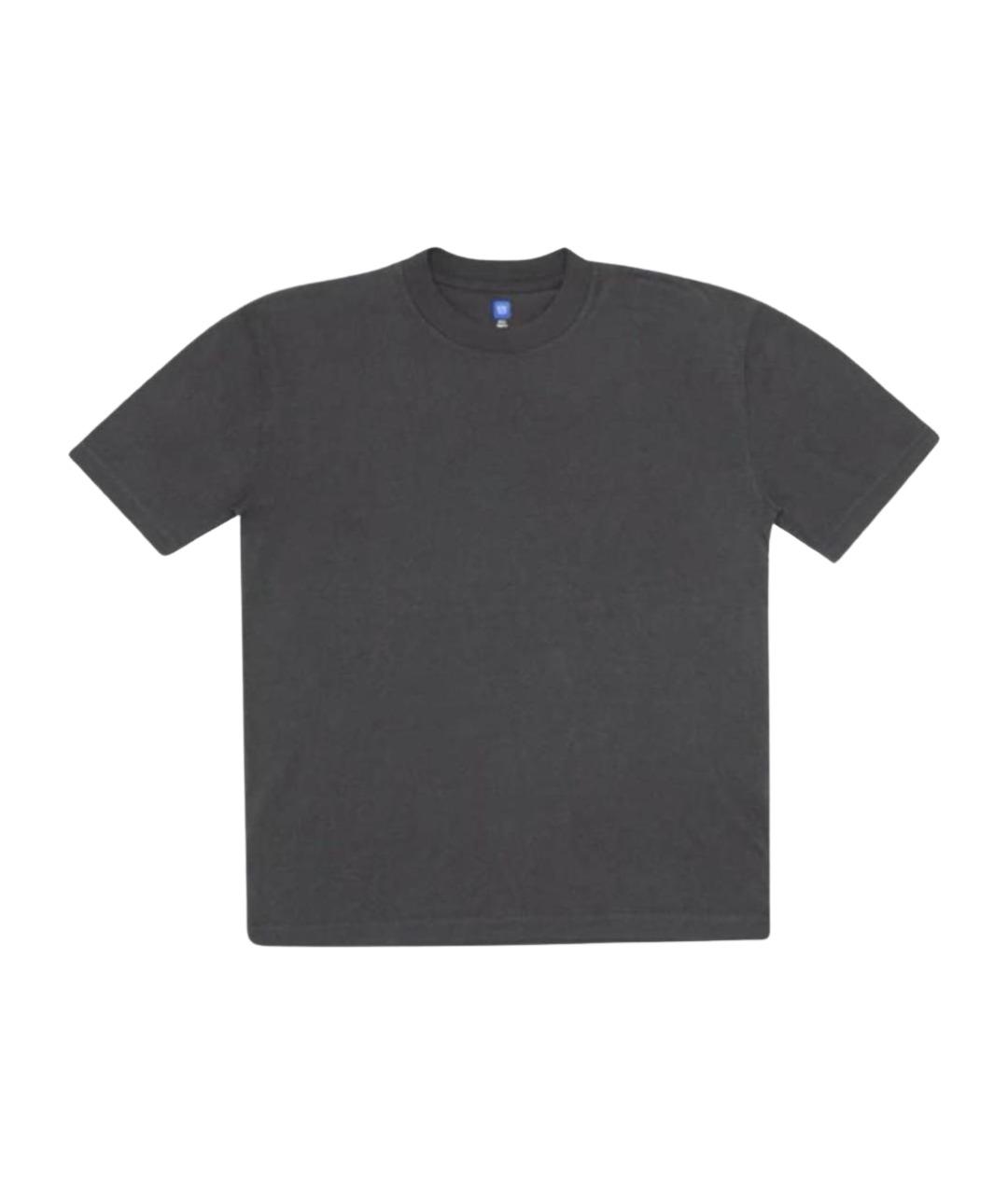 YEEZY Черная хлопковая футболка, фото 1