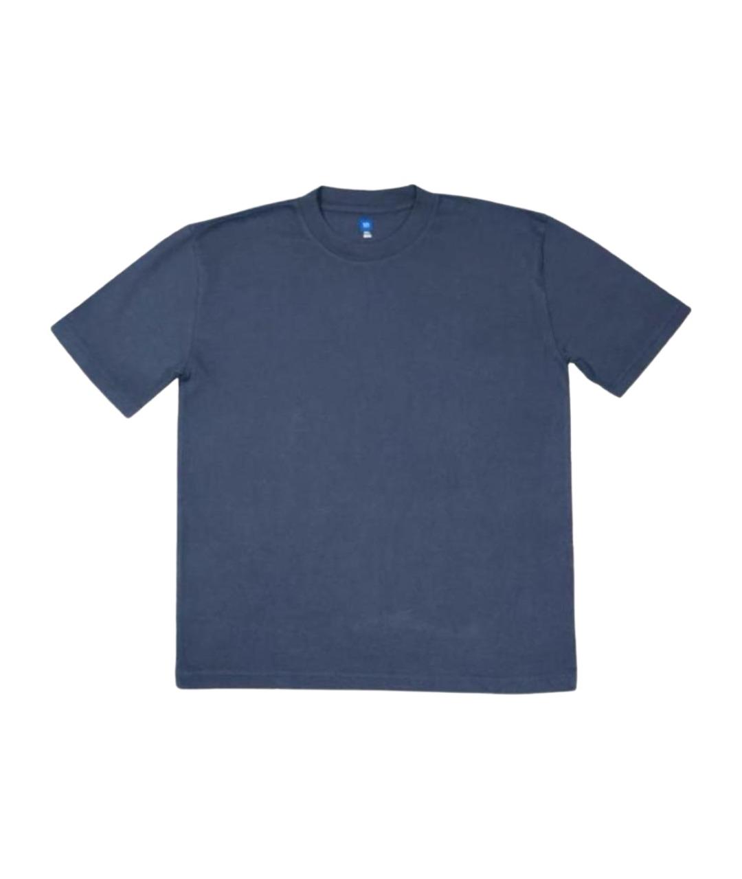 YEEZY Темно-синяя хлопковая футболка, фото 1