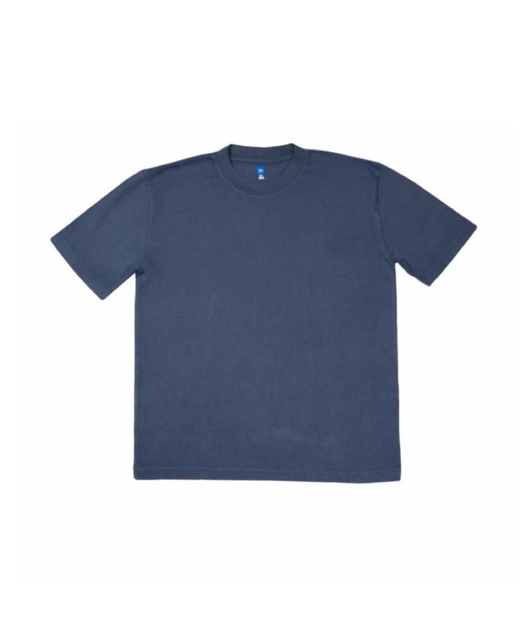 YEEZY Темно-синяя хлопковая футболка, фото 7