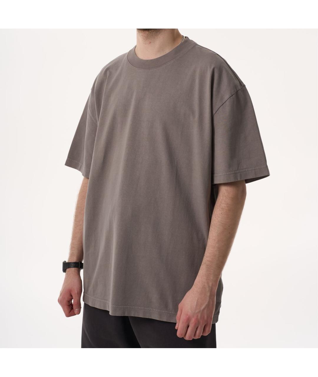 YEEZY Серая хлопковая футболка, фото 7