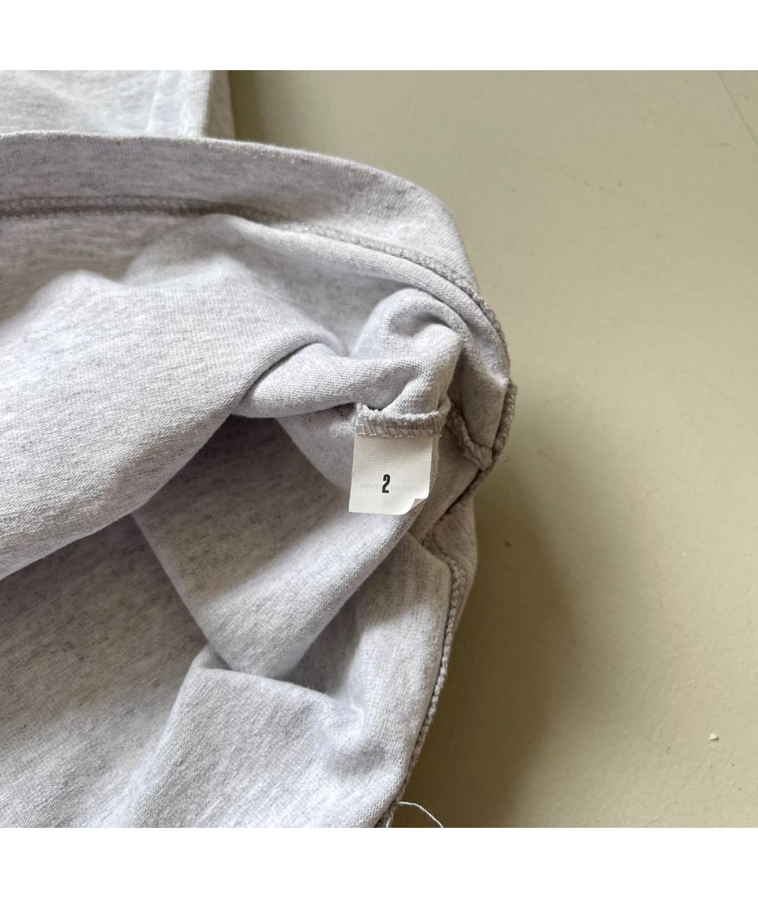 YEEZY Серая хлопковая футболка, фото 4