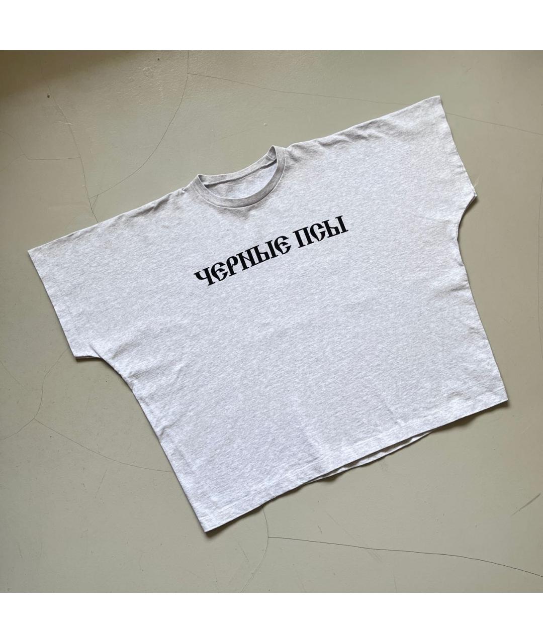 YEEZY Серая хлопковая футболка, фото 3