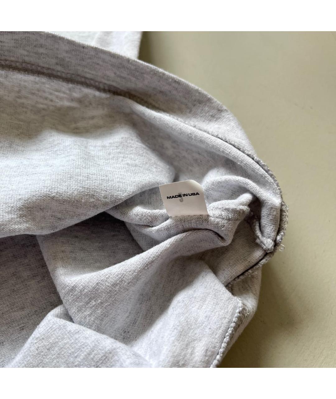 YEEZY Серая хлопковая футболка, фото 5