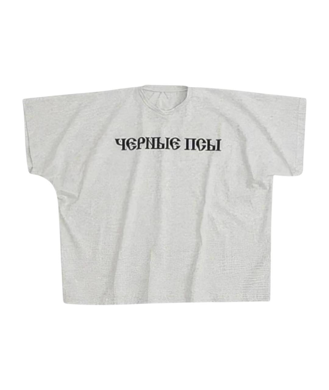 YEEZY Серая хлопковая футболка, фото 1