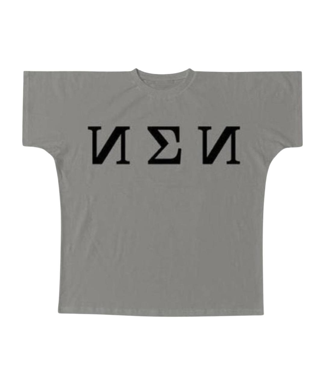 YEEZY Серая хлопковая футболка, фото 1