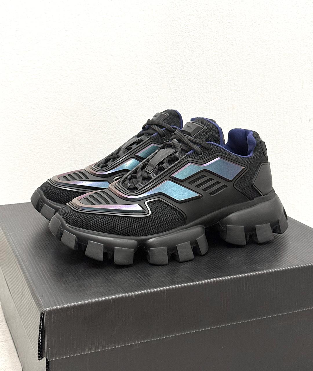 PRADA Черные кроссовки, фото 2