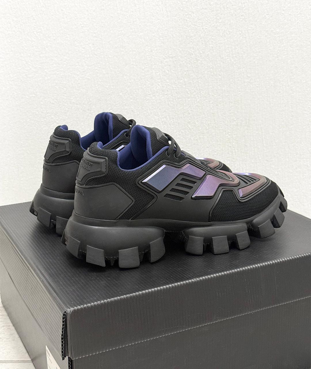 PRADA Черные кроссовки, фото 9