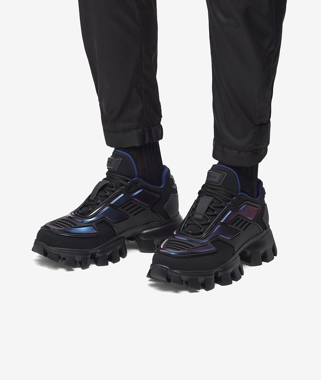 PRADA Черные кроссовки, фото 5