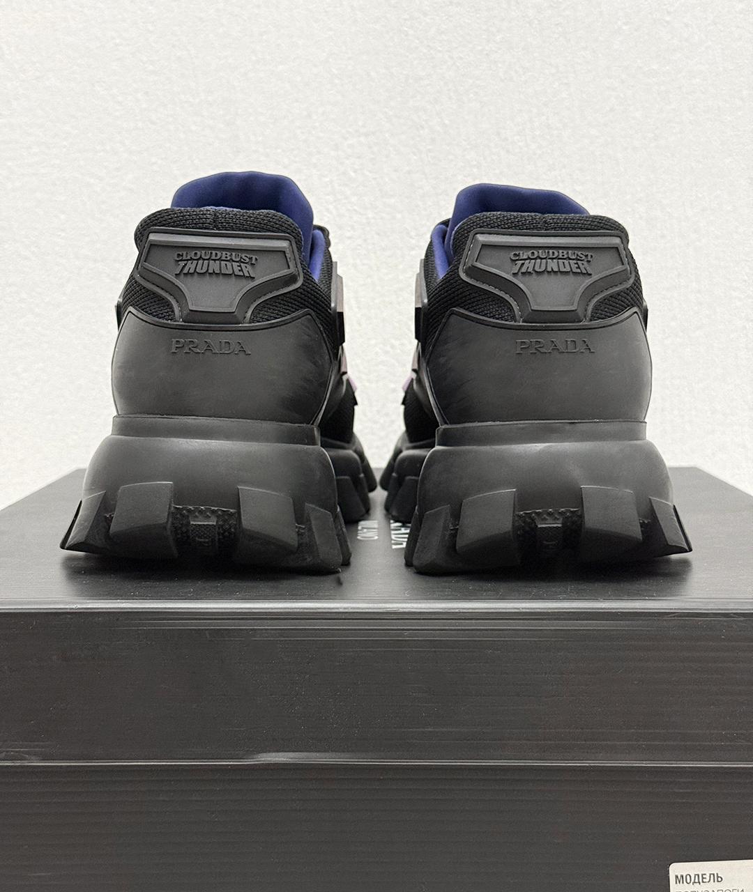 PRADA Черные кроссовки, фото 7