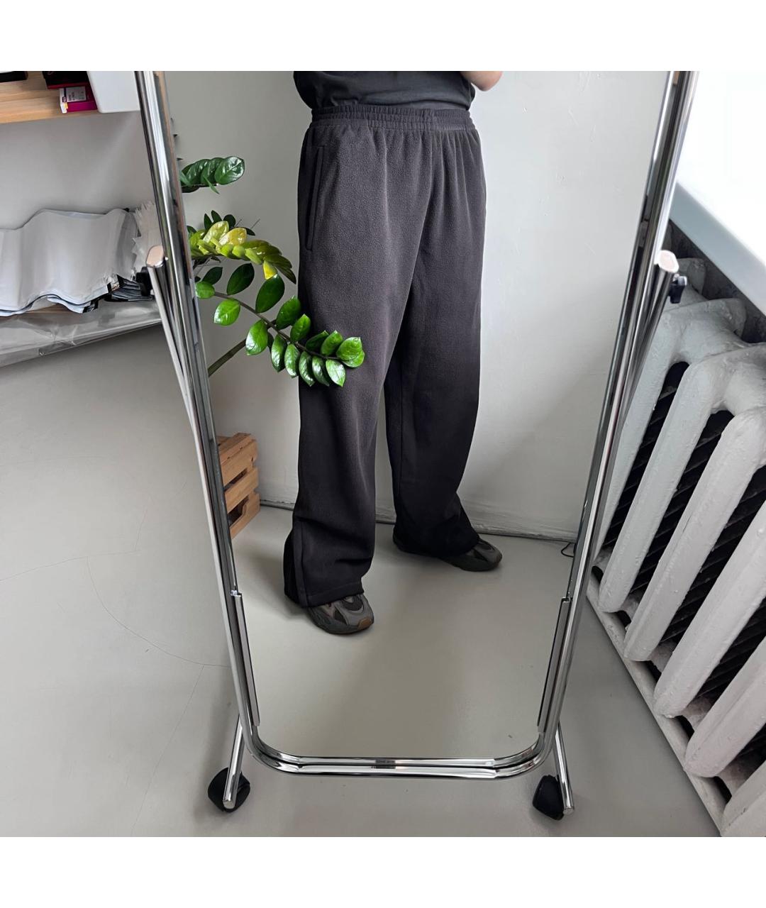 YEEZY Черные хлопковые повседневные брюки, фото 7