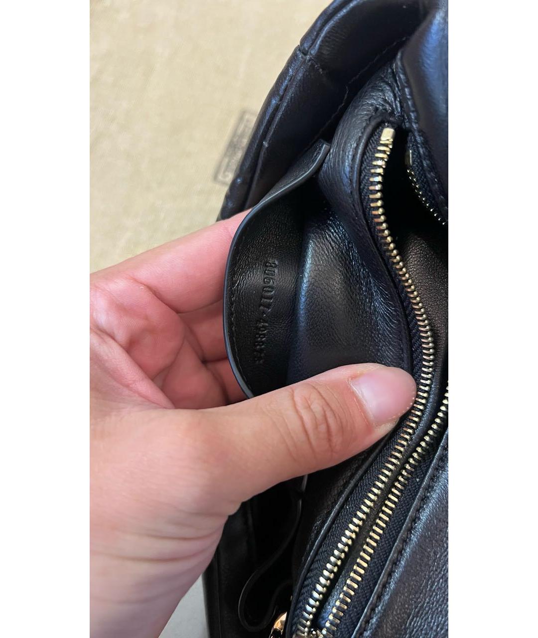 GUCCI Черная кожаная сумка через плечо, фото 5