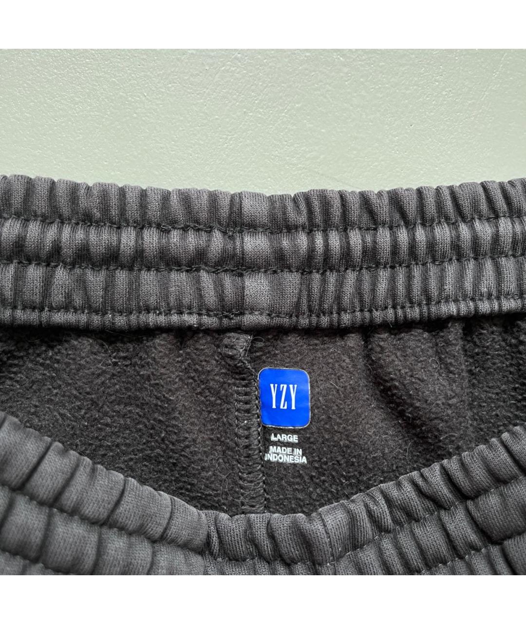YEEZY Черные хлопковые повседневные брюки, фото 5