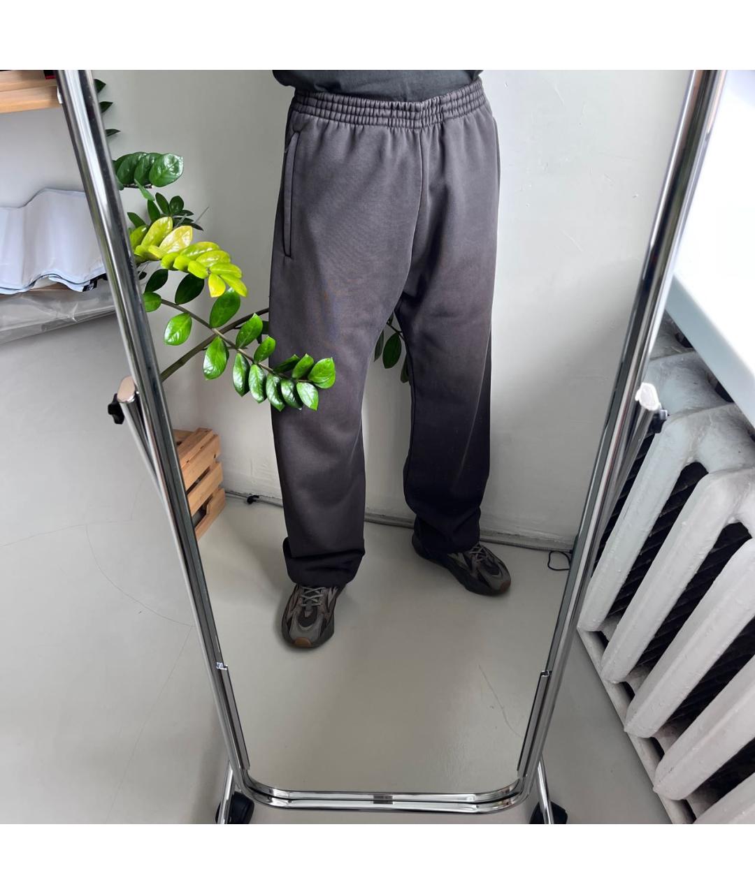 YEEZY Черные хлопковые повседневные брюки, фото 7