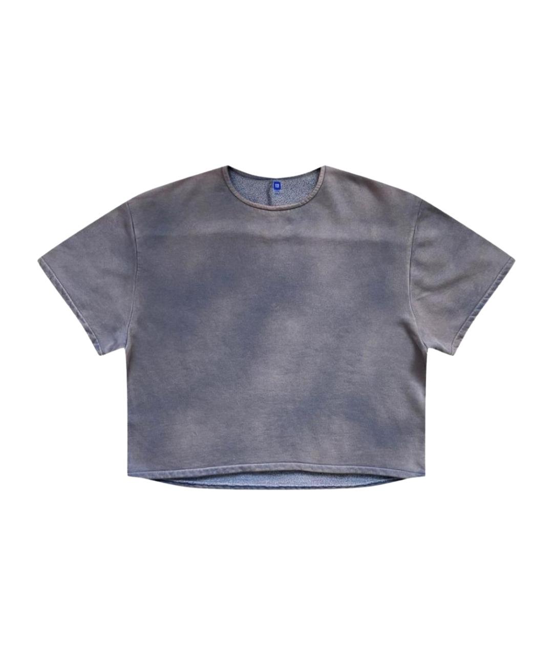 YEEZY Серая хлопковая футболка, фото 1