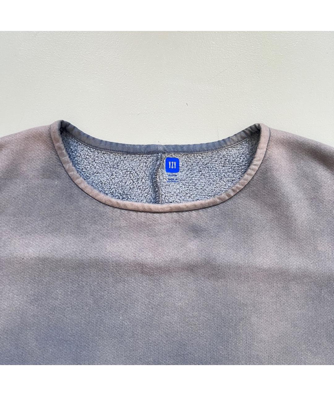 YEEZY Серая хлопковая футболка, фото 3