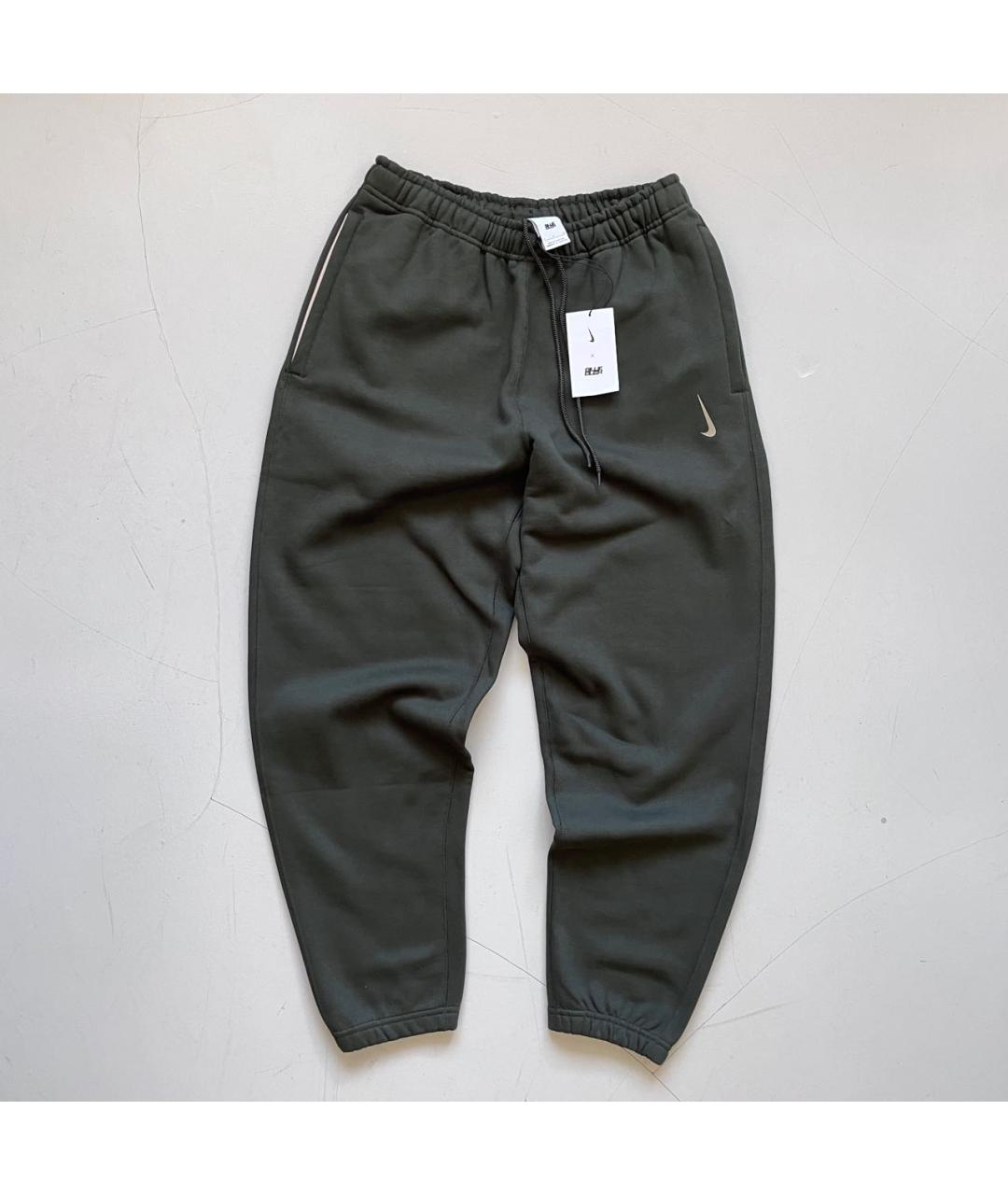 NIKE Хаки хлопковые повседневные брюки, фото 3