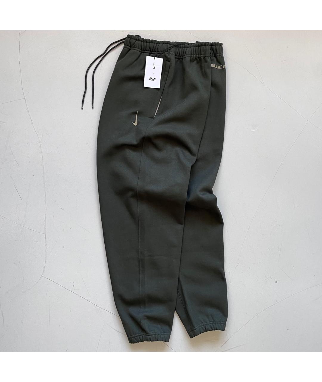 NIKE Хаки хлопковые повседневные брюки, фото 2