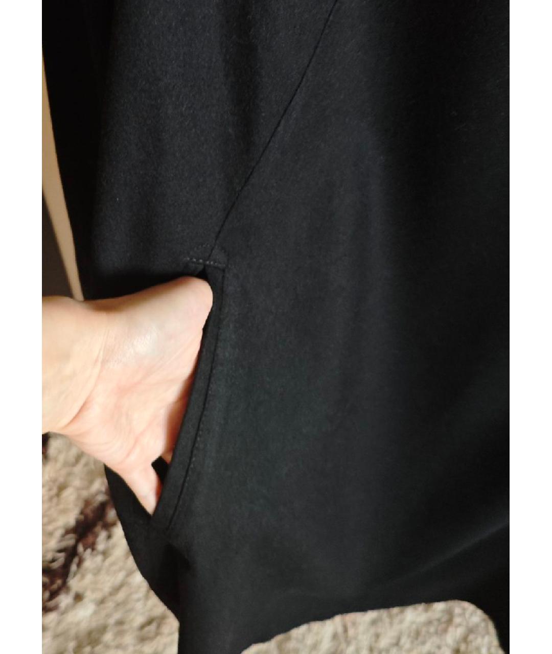 THEORY Черное шерстяное повседневное платье, фото 6