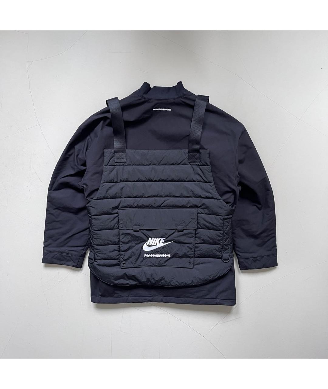 NIKE Черная синтетическая куртка, фото 8