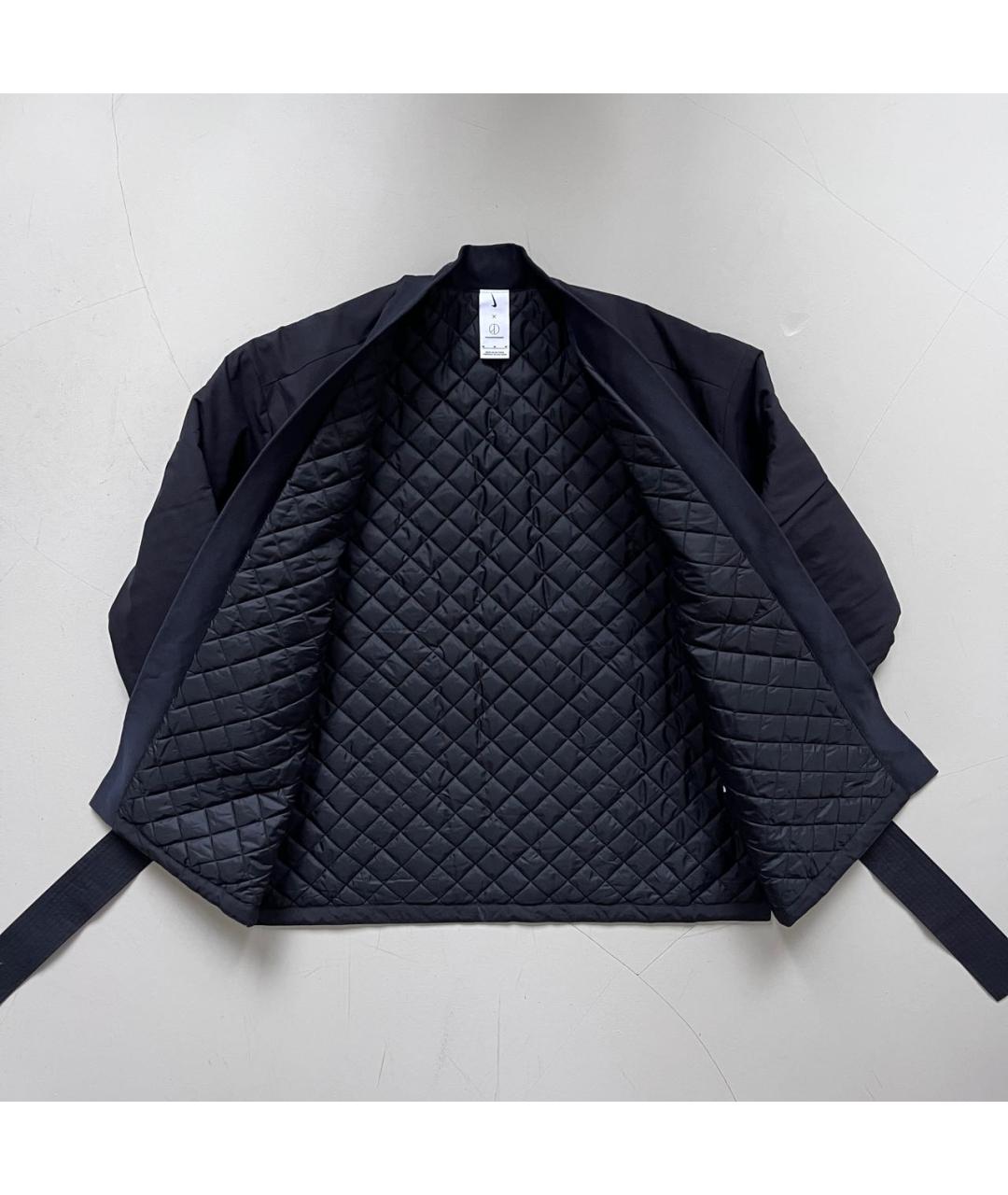 NIKE Черная синтетическая куртка, фото 4