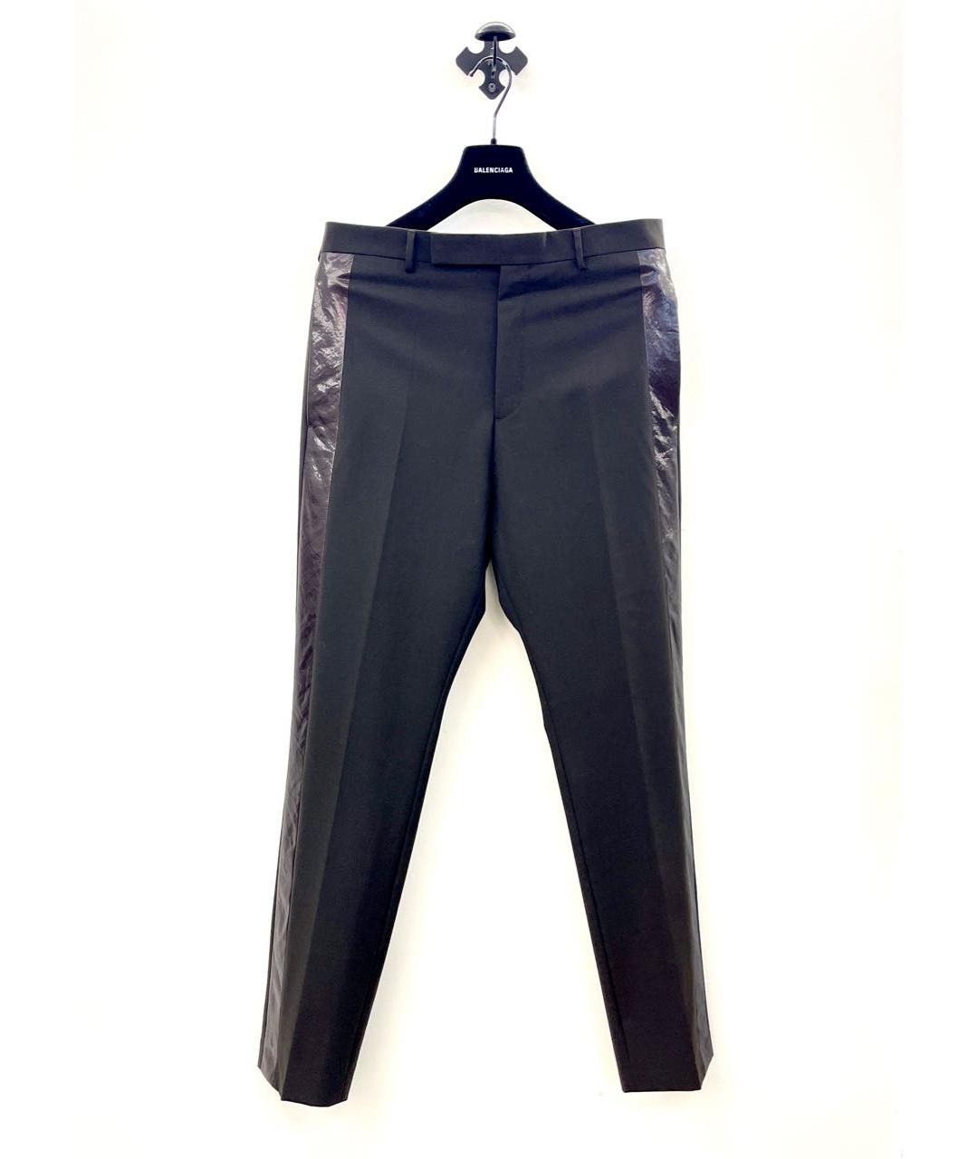 RICK OWENS Коричневые шерстяные классические брюки, фото 9