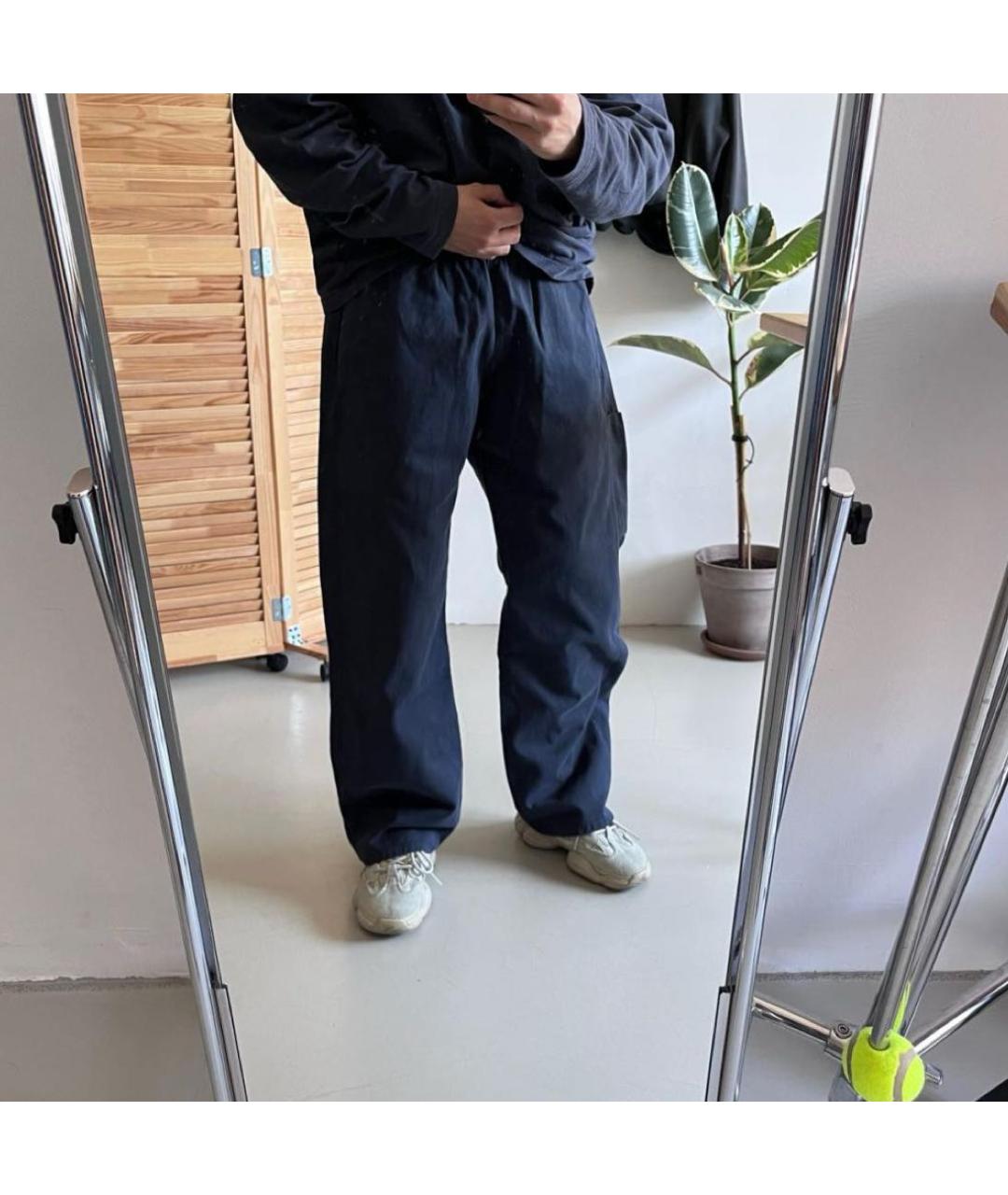 YEEZY Темно-синие хлопковые повседневные брюки, фото 6