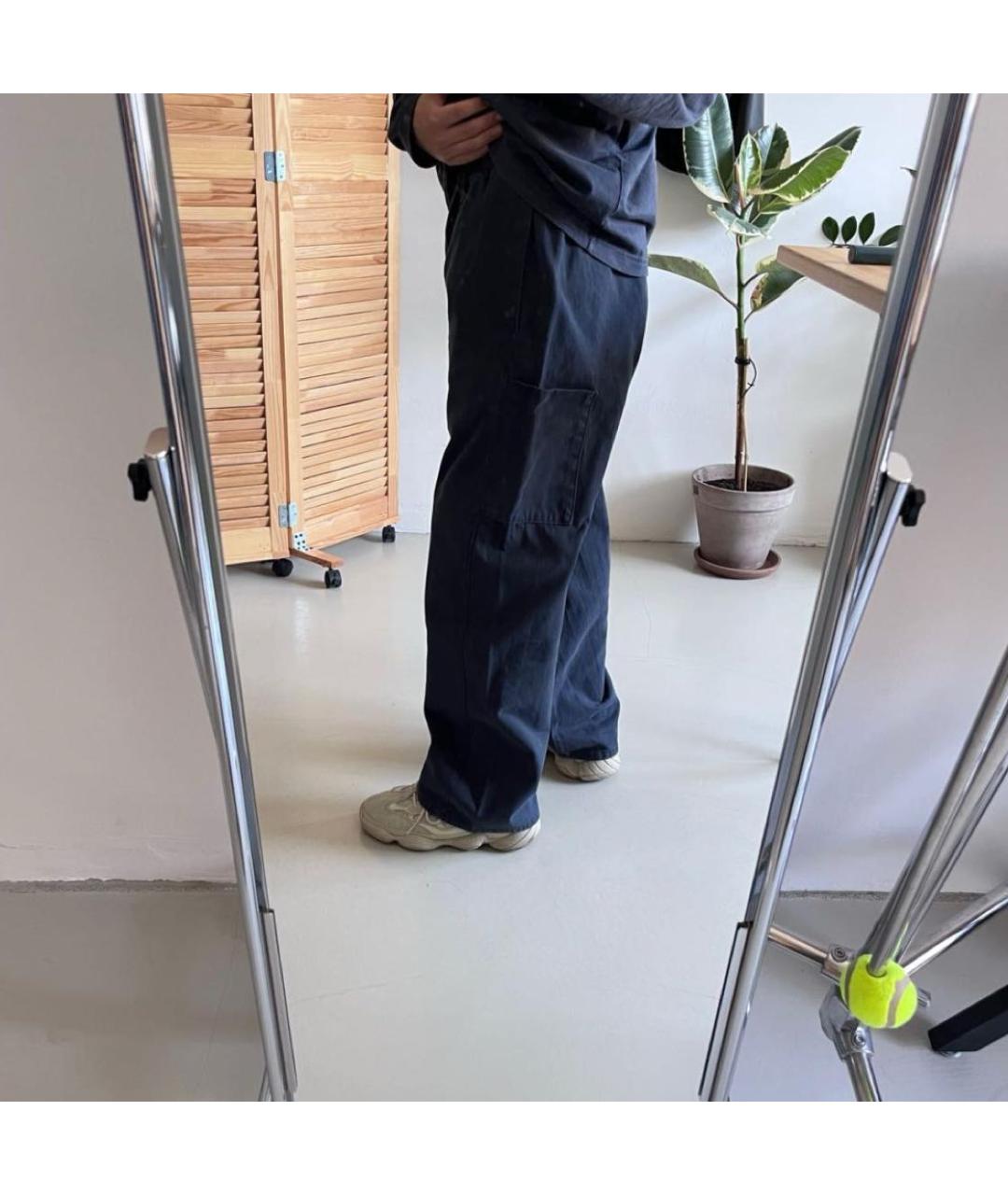 YEEZY Темно-синие хлопковые повседневные брюки, фото 7