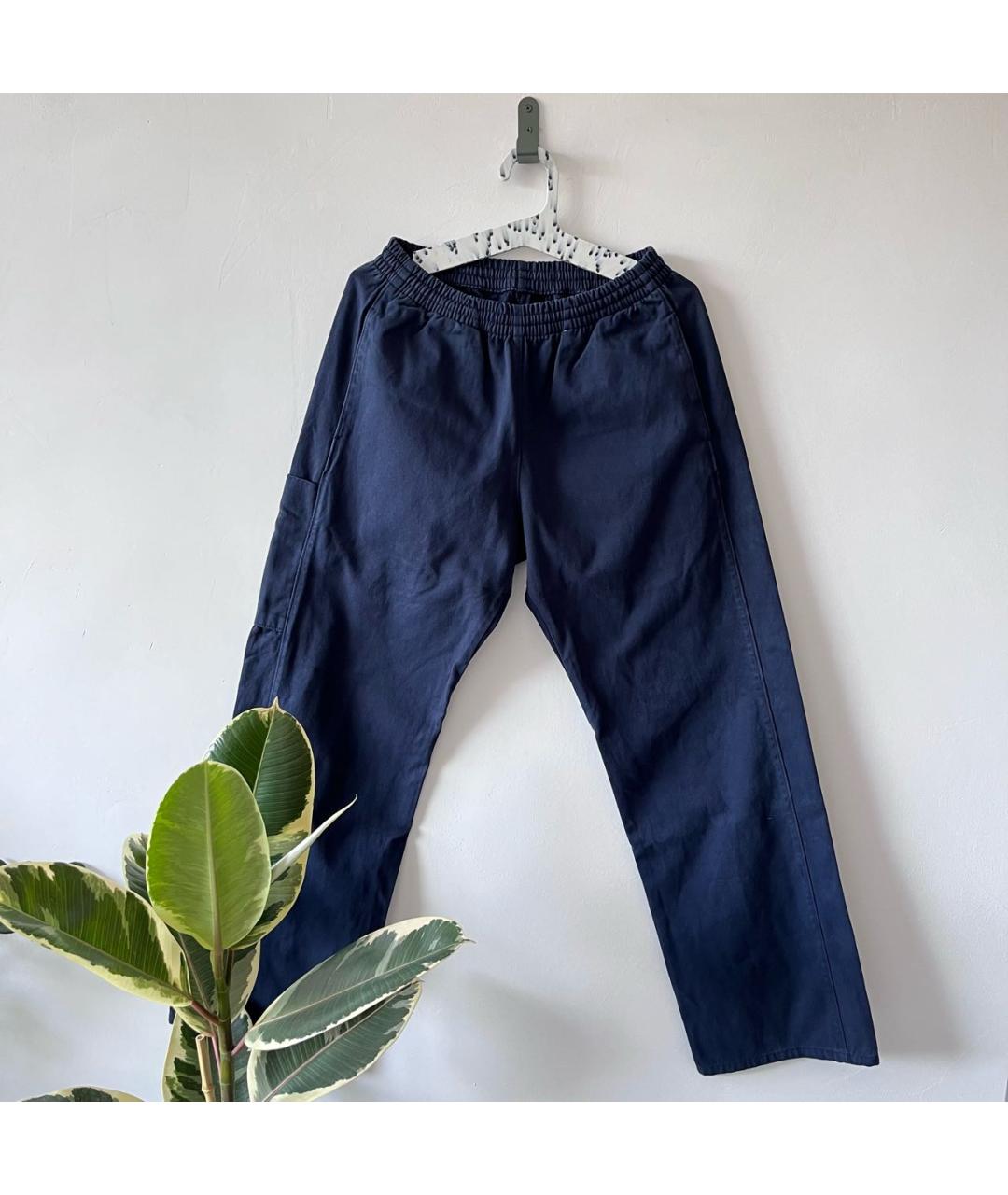 YEEZY Темно-синие хлопковые повседневные брюки, фото 3