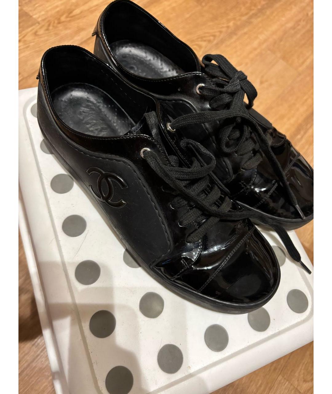 CHANEL Черные резиновые кеды, фото 3