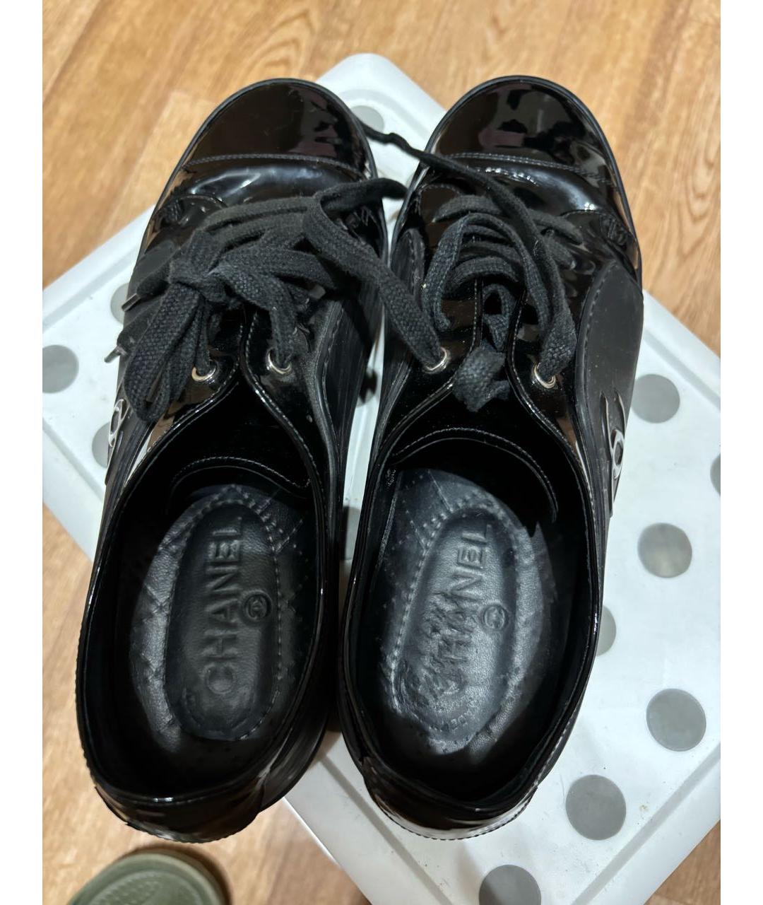 CHANEL Черные резиновые кеды, фото 4