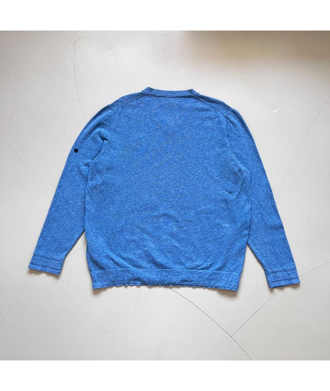 STONE ISLAND Синий хлопковый джемпер / свитер, фото 5