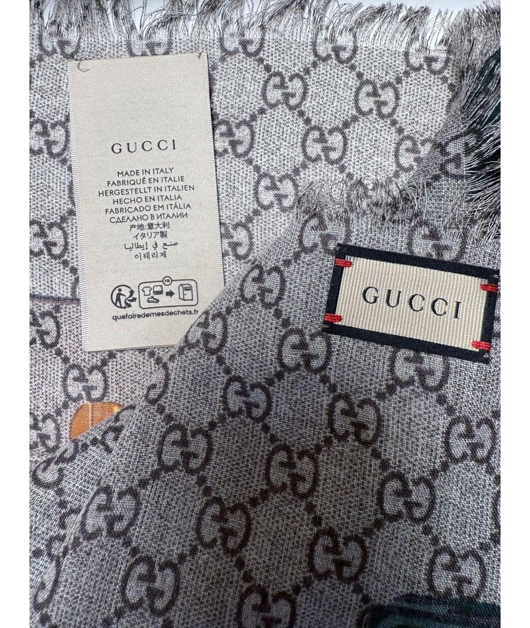 GUCCI Мульти шерстяной платок, фото 3