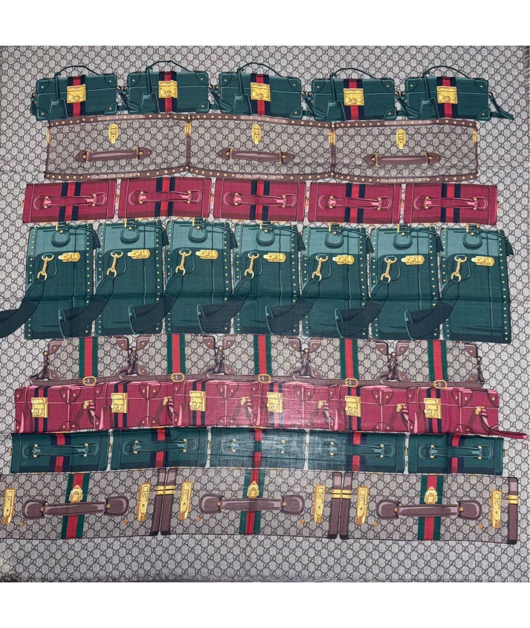 GUCCI Мульти шерстяной платок, фото 7