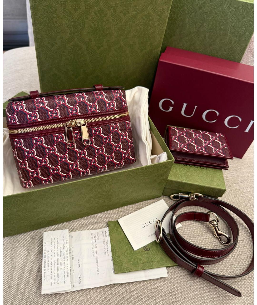 GUCCI Бордовая сумка через плечо, фото 4