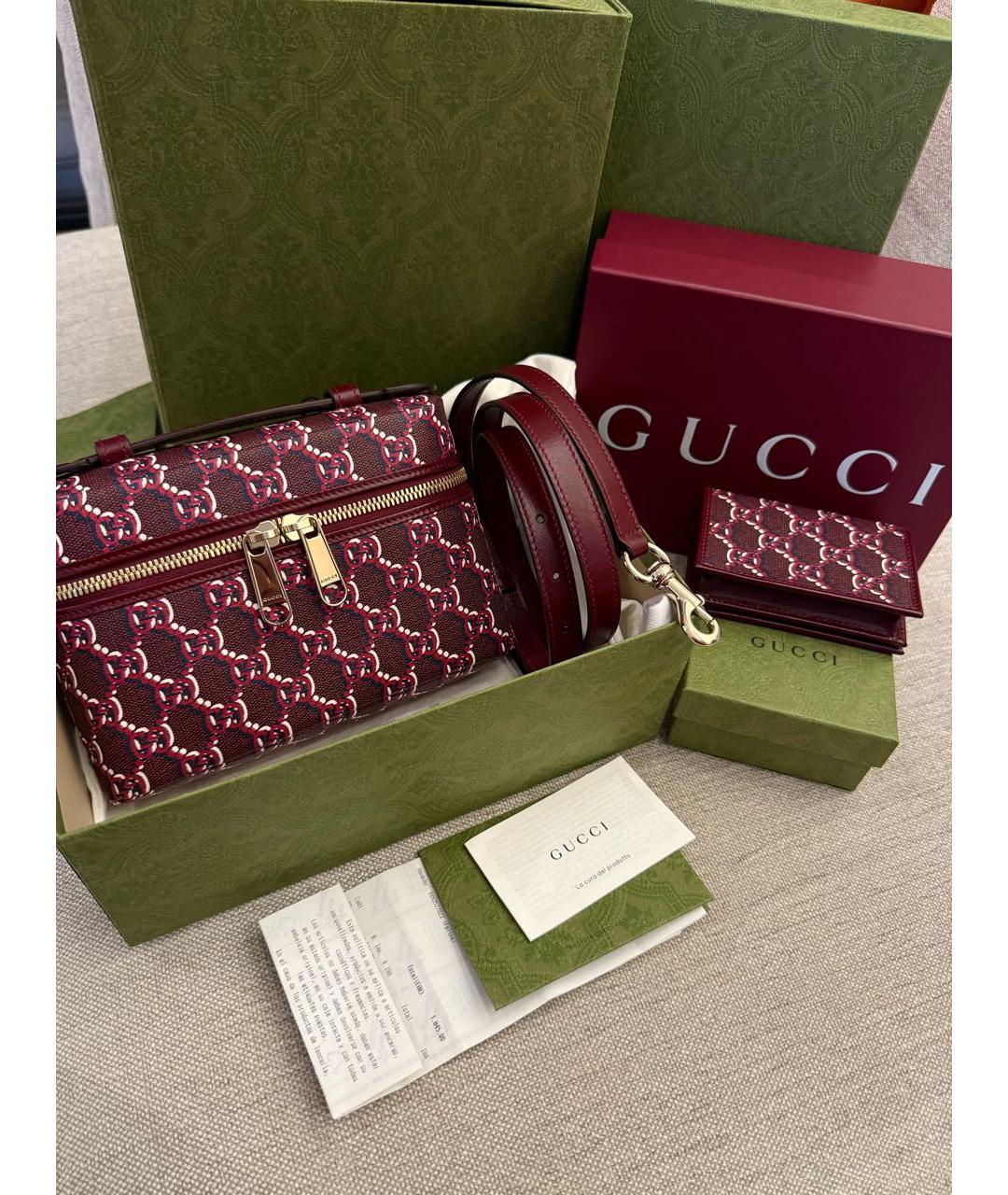 GUCCI Бордовая сумка через плечо, фото 3