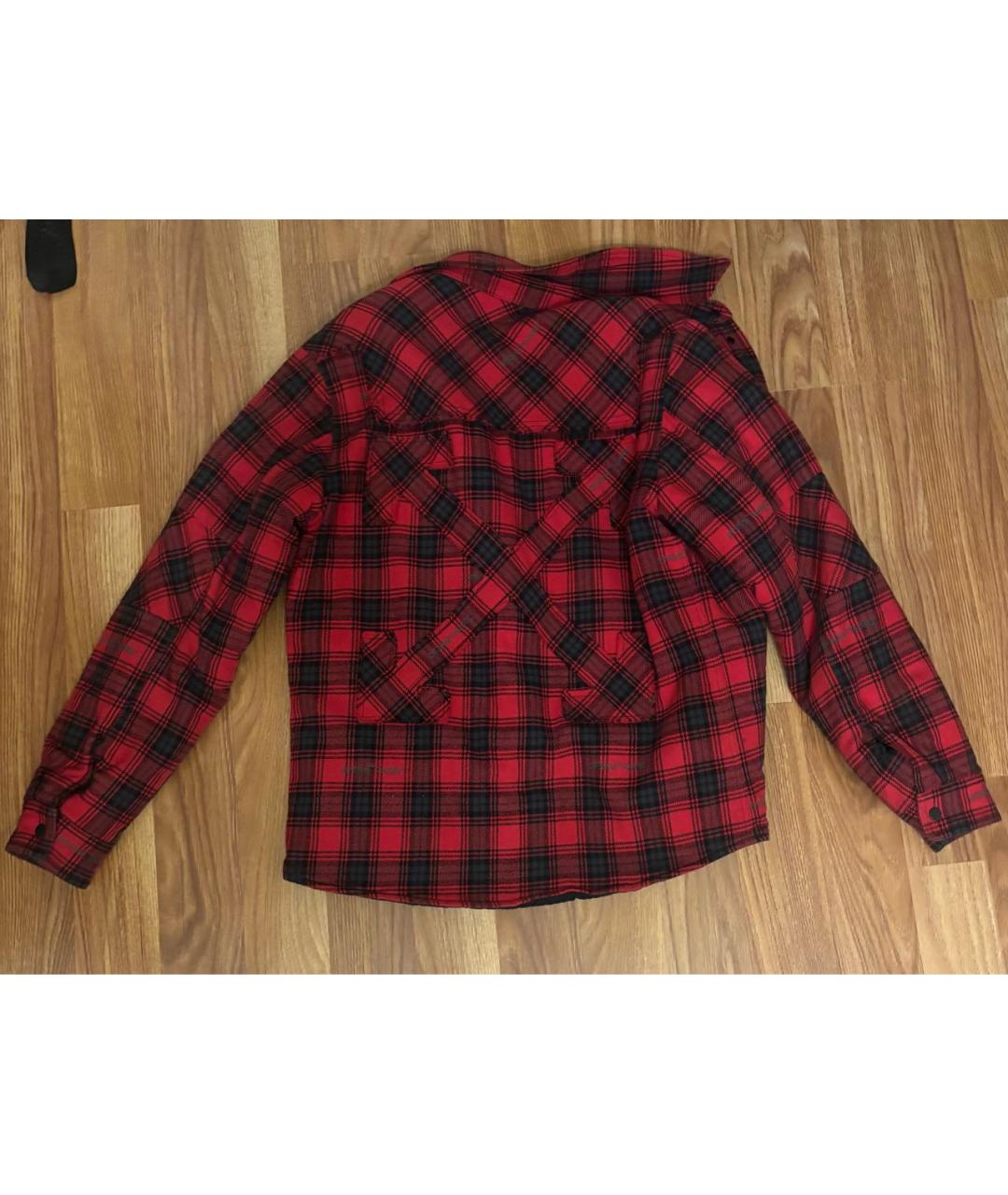 OFF-WHITE Красная замшевая куртка, фото 2