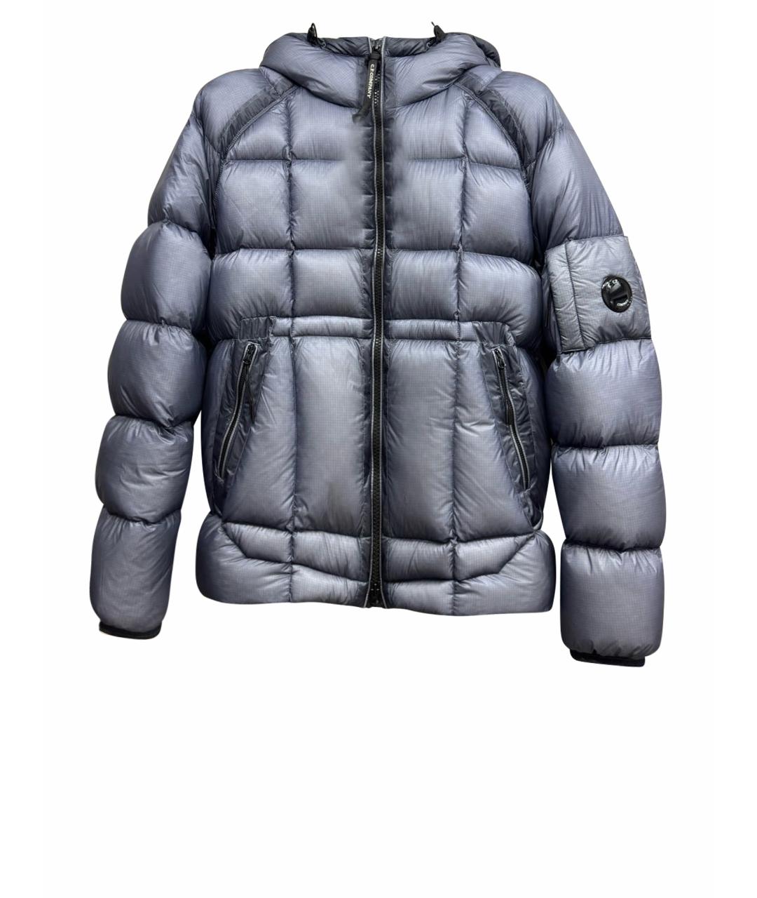 CP COMPANY Синий полиэстеровый пуховик, фото 1