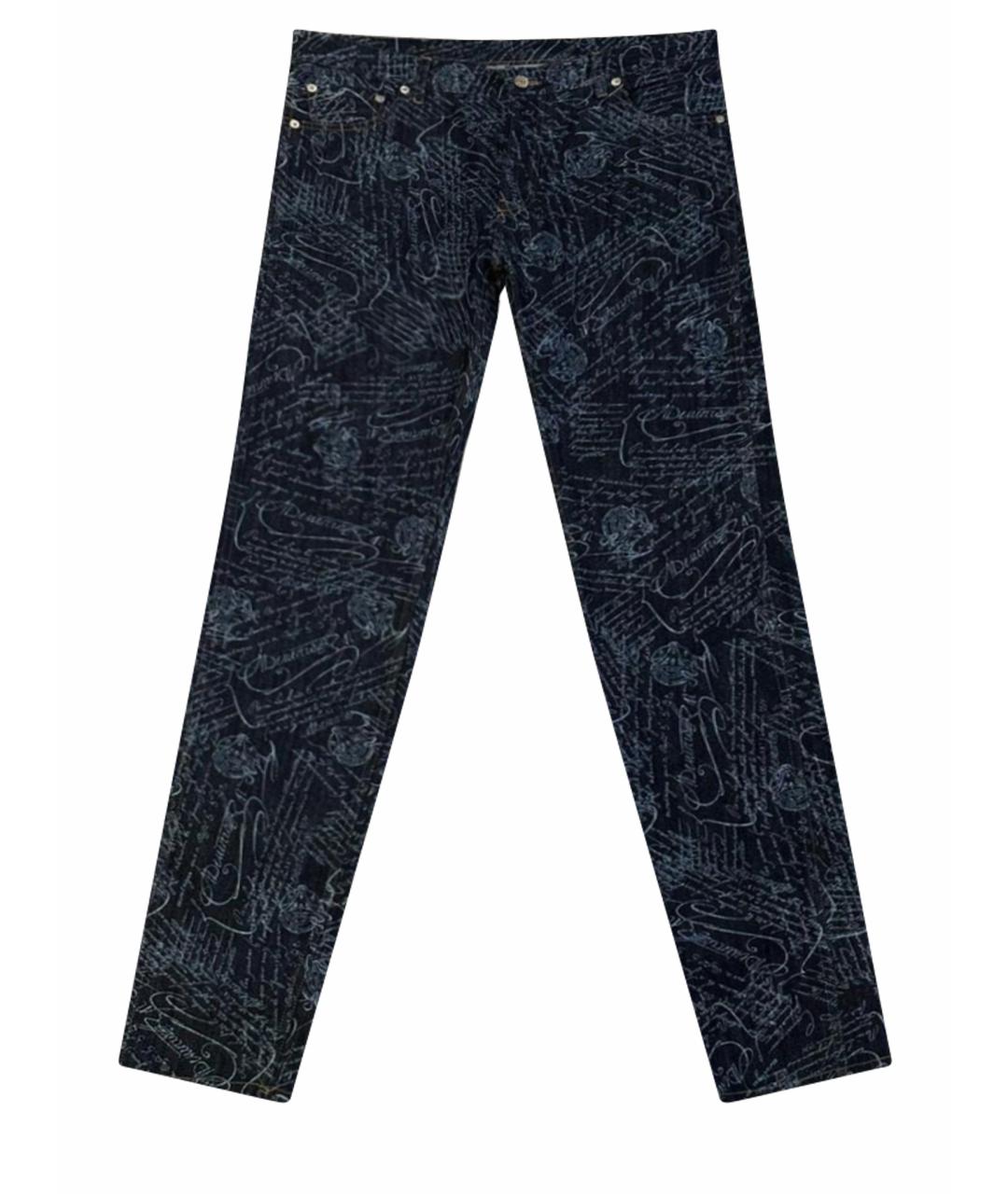 BERLUTI Темно-синие хлопковые джинсы, фото 1